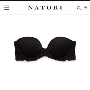 Natori Feather Strapless Bra size 32DD NWOT